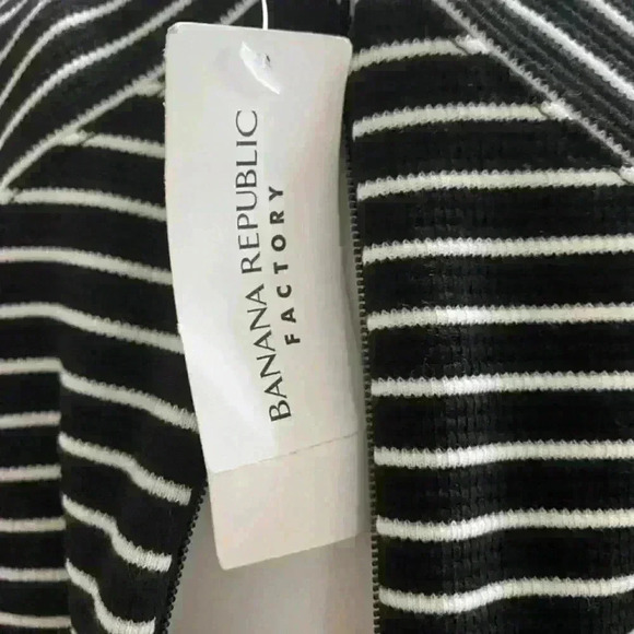 Banana Republic Factory Black White Striped Sheath Dress-NWT - Picture 6 of 8